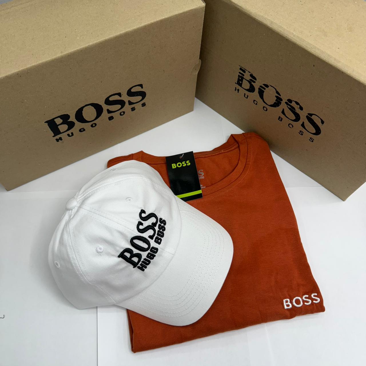 Combo Camiseta + Gorra Hugo Boss — ¡Estilo y Elegancia en Cada Detalle! 👕🧢