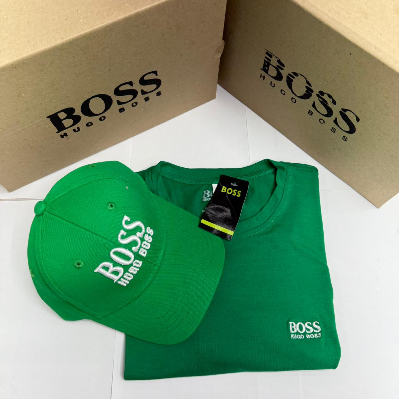 Combo Camiseta + Gorra Hugo Boss — ¡Estilo y Elegancia en Cada Detalle! 👕🧢