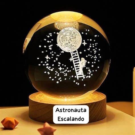 Esfera De Cristal Luz Led